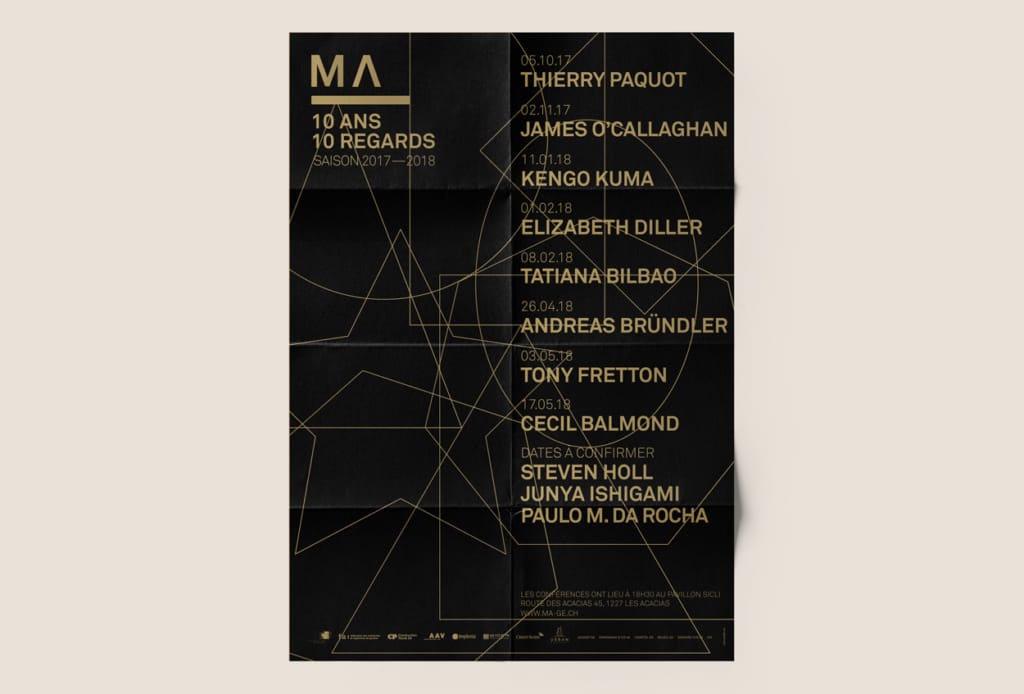MAISON DE L'ARCHITECTURE Genève, architecture, swiss poster