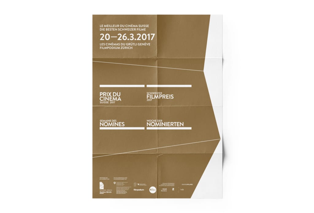 Prix du Cinéma Suisse 2017. Schweizer Filmpreis 2017