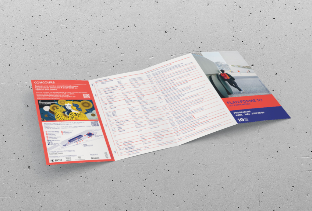 Plateforme 10 lausanne flyer affiche plateforme 10