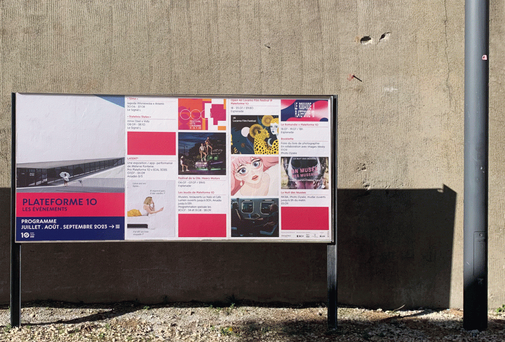 Plateforme 10 lausanne flyer affiche plateforme 10