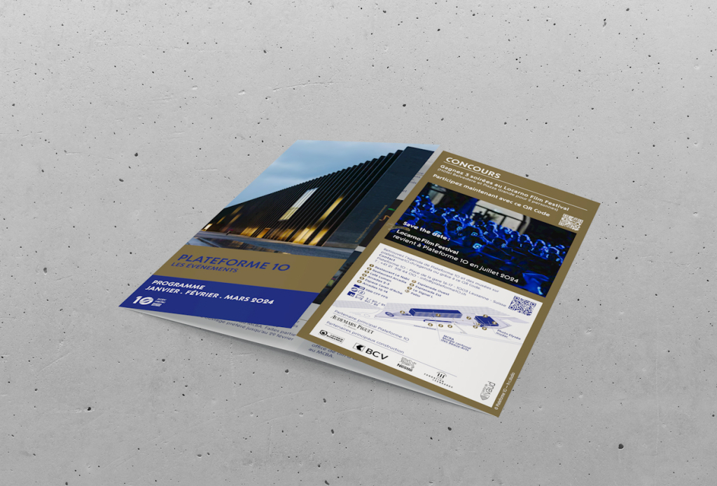 Plateforme 10 lausanne flyer affiche plateforme 10