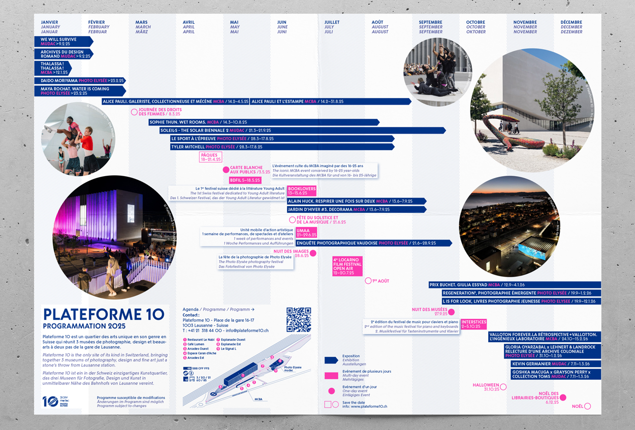 Plateforme 10 lausanne flyer affiche plateforme 10